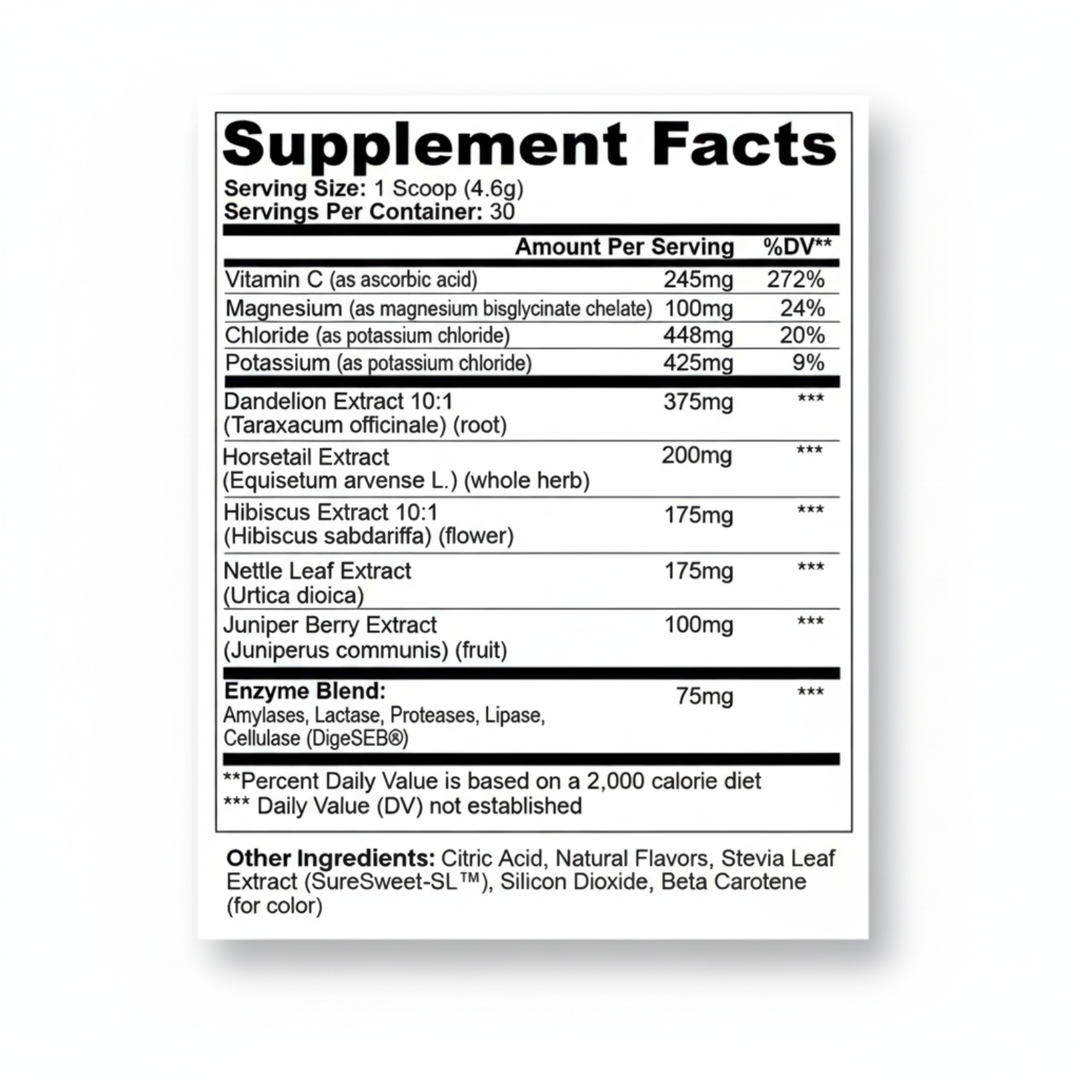 DeBloat Electrolyte Hydration Formula