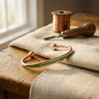 Vera's Jade Copper Bracelet