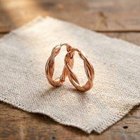 Vera's Wren Copper Hoop Earrings