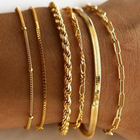 Isabella Classic Gold Bracelet Set